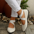 Women's Shoes Pointed Toe Ballet Flats Shoes Spring/autumn Strap Ankle Elastic Belt Cute Ballerina Ladies Elegant Flats Shoes