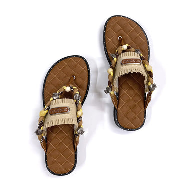 Women's slippers summer sandals 2026 new holiday style sandals woven toe flat Roman shoes women's summer beach fashion cool slippers