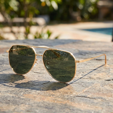 Women Sunglasses Classic Pilot Men Sunglasses New Fashion AI-Mg Alloy Frame Vintage Double Bridges Glasses Women Luxury Outdoor Punk Sun Glasses