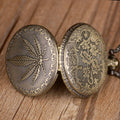 Quartz Pocket Watches Vintage Maple Leaf Pocket Watches Pendant Necklace Chain Fob Watches for Mens Womens