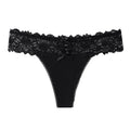Women Satin Lace Thong Panties Low Waist Bowknot G-string Floral Lace Trim Soft Comfortable Ladies Underwear Intimates Lingerie