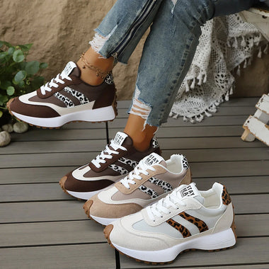 Fashionable Sexy Elegant Running Sports Shoes for Women Spring Autumn New Round Toe Style Comfortable Thick Soled Casual Shoes