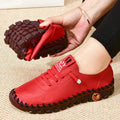 Sneakers for Women Leather Casual Vulcanized Female Shoe Soft Comfortable Flat Loafers Shoes Slip on Shoes Zapatillas De Mujer