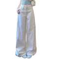 Ladies High Waist Straight Leg Jeans Winter Women Wide-leg Denim Pantalons Spring Female High End Loose Cowboy Trousers