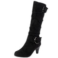 Plus Size 43 Knee-high Zipper Women's Modern Boots Women's Shoes High Quality New Pointed Toe Solid English Style Fashion Casual
