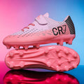 New Children Football Boots Outdoor Trainers Soccer Shoes for Kids Boys Girls Hook Loop Football Cleats Futsal Sneakers 28-39