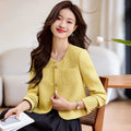 Pink Jacket Spring And Autumn 2026 New French High-End Short Outcoat for Women Blazer Yellow Suit Jackets Fashion Top Trench Coa