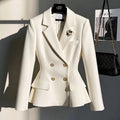 2025 New Autumn Women Blazers Korean Casual  All-Match Solid Suit Women Jacket Fashion Office Blazer Female Coats Outerwear Tops