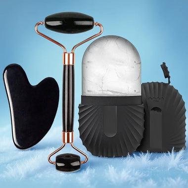 Face Skincare Ice Roller 1/2/3pcs Ice Face Roller Facial Skincare Ice Roller Facial Roller GuaSha Face Tool Set Face Massage Roller Lifting Contouring