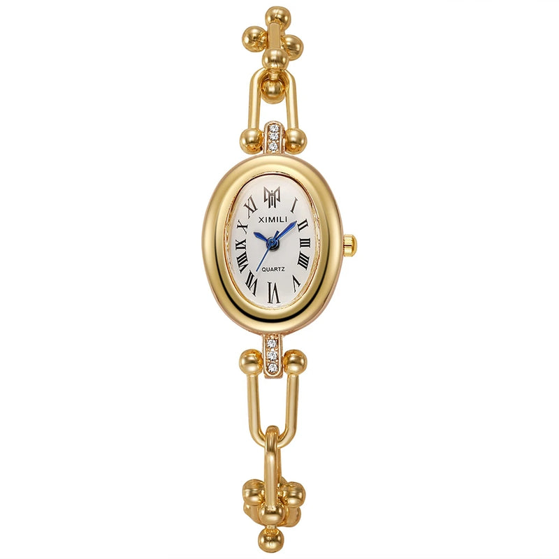 New Fashion Casual Women Watches Ellipse Women Watch Clock Quartz Watch Bracelet Wristwatch Simple Ladies Watch Relogio Feminino