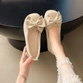 Women Ballet Flats Big Bow Round Toe Casual Shoes Soft Comfortable Ladies Loafers All‑season Slip on Footwear Women’s Shoes