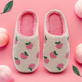 2026 Cute Fruit Women Slippers Winter Indoor Warm Soft Sole Breathable Comfort Anti-slip Bedroom Causal Flat Cotton Shoes