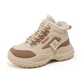 Women Shoes Xinguo Women High Top Winter Sneakers Fleece Lined Thick Platform Sole Lace Up Warm Outdoor Casual Snow Shoes basket femme