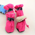 4pcs Dog Shoes Outdoor Anti-Slip Waterproof Rain Boots Winter Puppy Socks Warmth Soft Breathable Shoes Pet Accessories