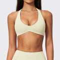 Yoga Bra Workout Halter Tops Fitness Sports Bras Sexy Athletic Sport Underwear Women Shockproof Running Crop Top With Chest Pad