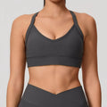 Hearuisavy High Intensity Sports Bra Women Fitness Underwear Back-Cross Anti-Shock Gym Running Yoga Bra Breathable Push Up Tops