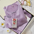New Chinese Style Female Pajamas Sleepwear Elegant O-Neck Jacquard Trouser Suits Pijamas Loungewear Loose Silk Satin Homewear