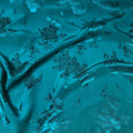 Pajamas Silky Sewing Fabric Chinese Style Peacock Pattern Rayon Jacquard Fabric By The Meter Pajamas Clothing for Sewing Thin Plain Smooth Satin Cloth Silky