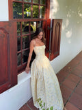Summer Floral Print Spaghetti Strap Maxi Dress Women Elegant Vintage Holiday Party Beach Wear Dress
