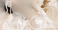 French Satin Lace Minimizer Bra Set Women Summer Thin Cup Underwired Bra Elegant Soft Lingerie Underwear Suit for Daily Wear