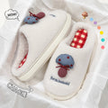 Cute Mushroom Plush Slippers Women Men Winter Warm Thick Sole House Shoes Indoor Fuzzy Non-Slip Comfortable Couple Footwear