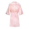 Party Wedding Bride Robe Wedding Party Team Bride Robe Kimono Satin Pajamas Bridesmaid Bathrobe With White Letters YE8171