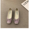 New Elegant Ballet Shoes Woman Classic Square Toe Bowtie Ballerina Flats Ladies Soft Loafers Comfortable Flat Shoes Ladies Shoes
