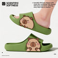 Cute Capybara Slippers Women Men 3.0CM Thick Sole Bathroom Shoes Soft EVA Non-Slip Shower Slides Indoor Home Casual Footwear