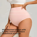 Plus size non-binding maternity panties, breathable belly support maternity briefs, stretch hip lift maternity underwear