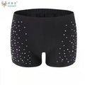 Women's Pants New Belly Dance Safety Shorts Women's Leggings Tight-fitting Stretch Safety Adult Underpants Ind Ustry with Diamonds Short Pants