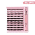 DIY Lashes Clusters Set Extensions Kit Fake eyelashes Mix Lash Clusters with Lash Bond Seal and Lash Applicator Tool Makeup