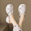 Shoes for Women Mules Slides Kawaii Woman Slippers Cute Sandals Height Outside Easy Wears Top Designs Waterproof Vip Casual Eva