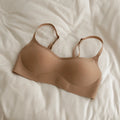 Seamless Low-necked Bra Shockproof Close-fitting Square-cut Collar Bralette Adjustable Lingerie