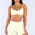 HISTELLO Impact Sports Bra Women Open Back Fitness Top Removable Pads Gym Moisture Wicking Workout Wear Running Pilates Yoga Bra