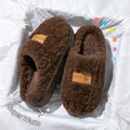 Winter Warm Slippers Women Men Fluffy Plush Home Shoes Cushion Midsole Anti-Slip Flexible Sole Thermal Indoor Bedroom Mules