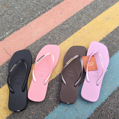 Havaianas Flip Flops Both Men and Women Can Wear It Outdoor Travel Fashionable Slippers Soft Rubber Women's Shoes Free Shipping