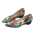 Spring Autumn Print Design Pointed Toe Women's Mid Heel Single Shoes 2026 Fashion Simple Style Outdoor Casual Shoes for Women