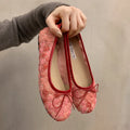 2026 Summer New Women Flats Shoes Square Head Shallow Mouth Women Shoes Fashion Bow Ballet Flat Shoes for Women Zapatos De Mujer
