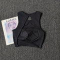 Women's One-Piece Outer-Wear Yoga Tank Top with Crisscross Stylish Back – Seamless Yoga Apparel That Doubles as a Sports Bra