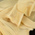 Dresses Pleated Organza Fabric Organza Accordion Pleated Fabric By The Meter for Clothing Dresses Stage Decoration Sewing High-end Fashion Designer Cloth White