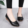 *Fashion Hot-selling Elegant Sexy Wedge Work Loafers Spring and Autumn New Round Toe Comfortable Casual Shoes for Women