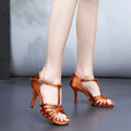 Latin Dance Shoes For Women Dancing Shoes Ladies Ballroom Tango Modern Shoes Standard Salsa Practice Training Heels 5/7.5/8.5cm