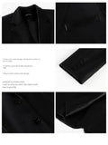New Spring Autumn Women Elegant PU Leather Blazers Office Long Sleeve Jacket Blazer Slim Fit Lapel Flap Chic Women's Clothing