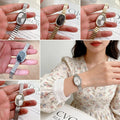 New Oval Dial Quartz Watch Simple Fold-down Clasp Watch Women Watch Student Wristwatch
