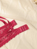 3 Pcs Multiple Colors Underwire Lace Lingerie Women Push Up Bra With Steel Ring Fashion Women Underwear Panty Everyday Bra 2941