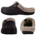 Women Slippers Waterproof Winter Kidmi Classic Fur Shoes For Men Women Lined Clogs Waterproof Shoes Winter Fuzzy Slippers for Women Men Indoor and Outdoor Shoes