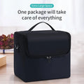 Makeup Professional Case Large Makeup Carrying Train Case for Women, Travel Bag Storage Box,4 Tier Professional Nail Organizer Case with Adjustable