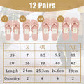 12-30Pairs Wedding Flip Flops for Guests Bulk Hotel Spa Wedding Sandals Slippers With Size Favors Wedding Favors for Guests