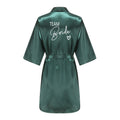 Party Wedding Bride Robe Wedding Party Team Bride Robe Kimono Satin Pajamas Bridesmaid Bathrobe With White Letters YE8171