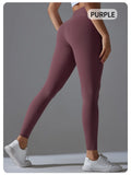 Women's Yoga Pants Tight Fitting Women's High Waisted, Tight Fitting, Sexy Peach Hip Lifting Yoga Pants, Gym Exercise, Running, Pilates, Leggings Yoga Pants